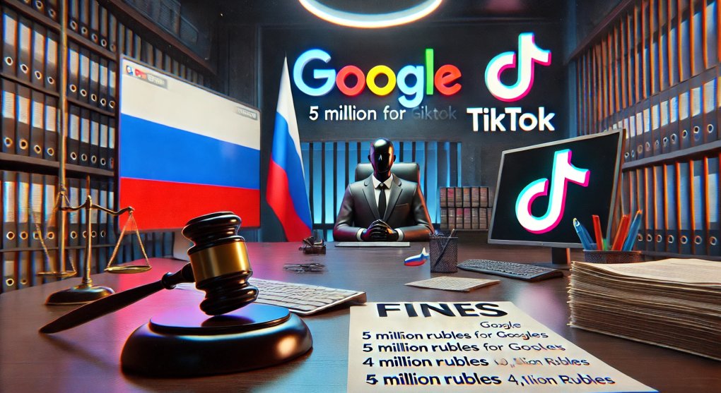 Rusko znovu pokutuje Google a TikTok