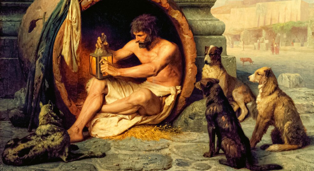 Diogenes: Nestarejte se o velikost hradeb, ubožáci