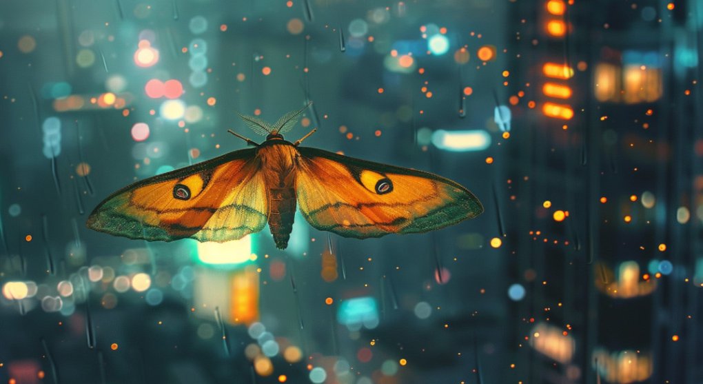 Městské můry se přizpůsobují záři metropolí: Vyvinula se jim menší křídla kvůli světelnému znečištění
