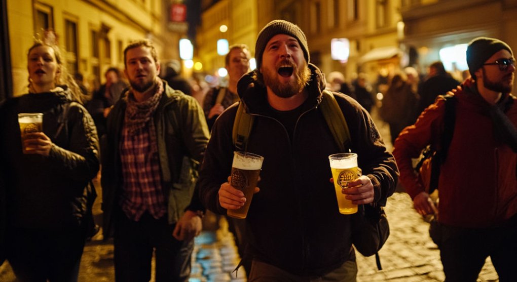 Proti hluku opilých turistů: Praha zakázala pub crawls, organizované noční tahy po hospodách