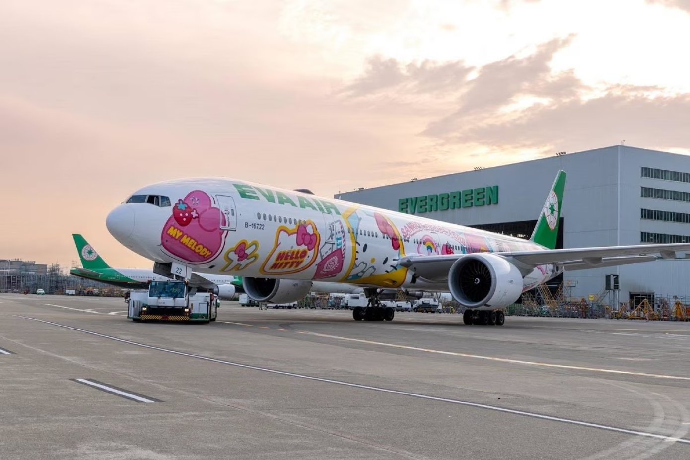 EVA Air uvádí nové letadlo Hello Kitty na trase Chicago-Tchaj-pej